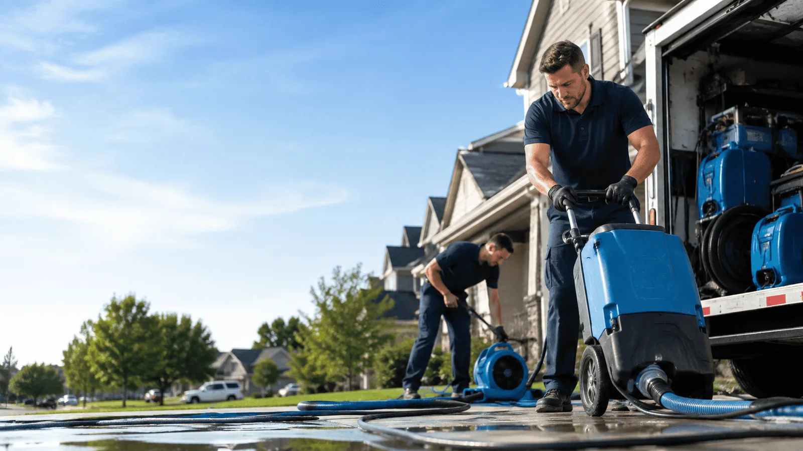 Dehumidification being performed in Mcknightstown, PA